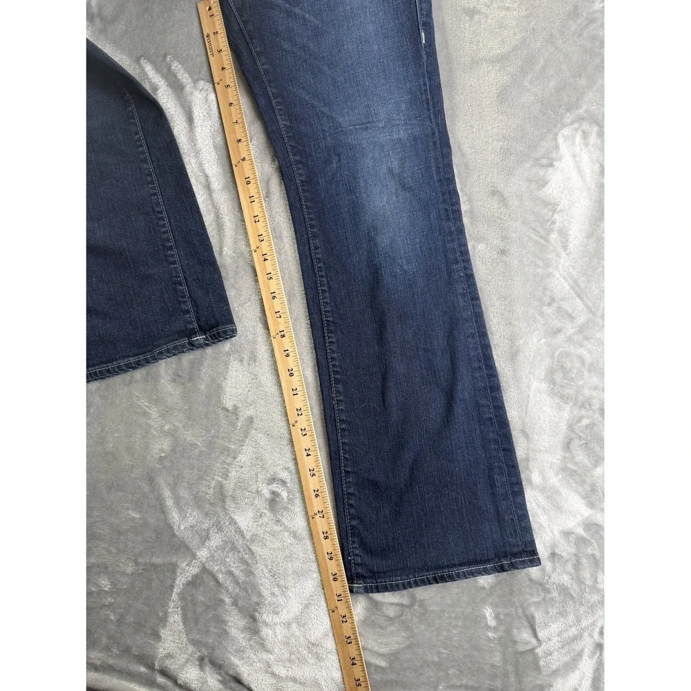 True Religion Danny Men's Jeans 34x31 Bootcut Blue Contrast Stitch CA30427 USA